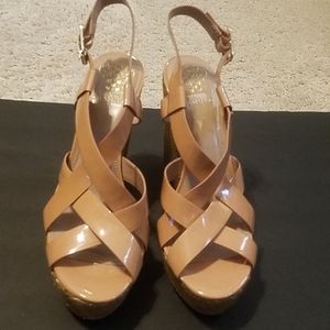 Vince Camuto Bronze Hattie Espadrille Wedge Sandal